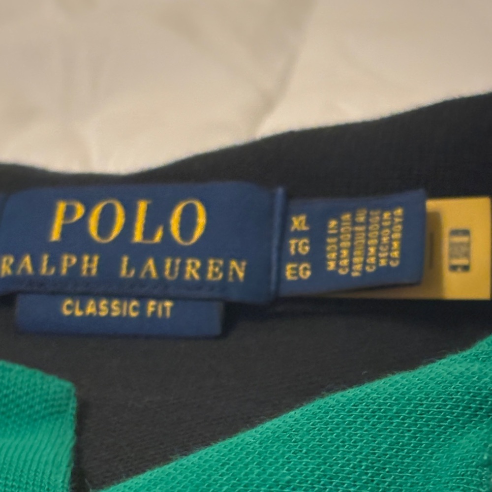Ralph Lauren Green Polo with Multicolor Logo - Picture 5 of 5